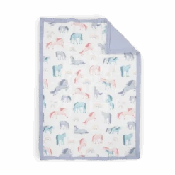 Cotton Muslin Toddler Comforter - Unicorns