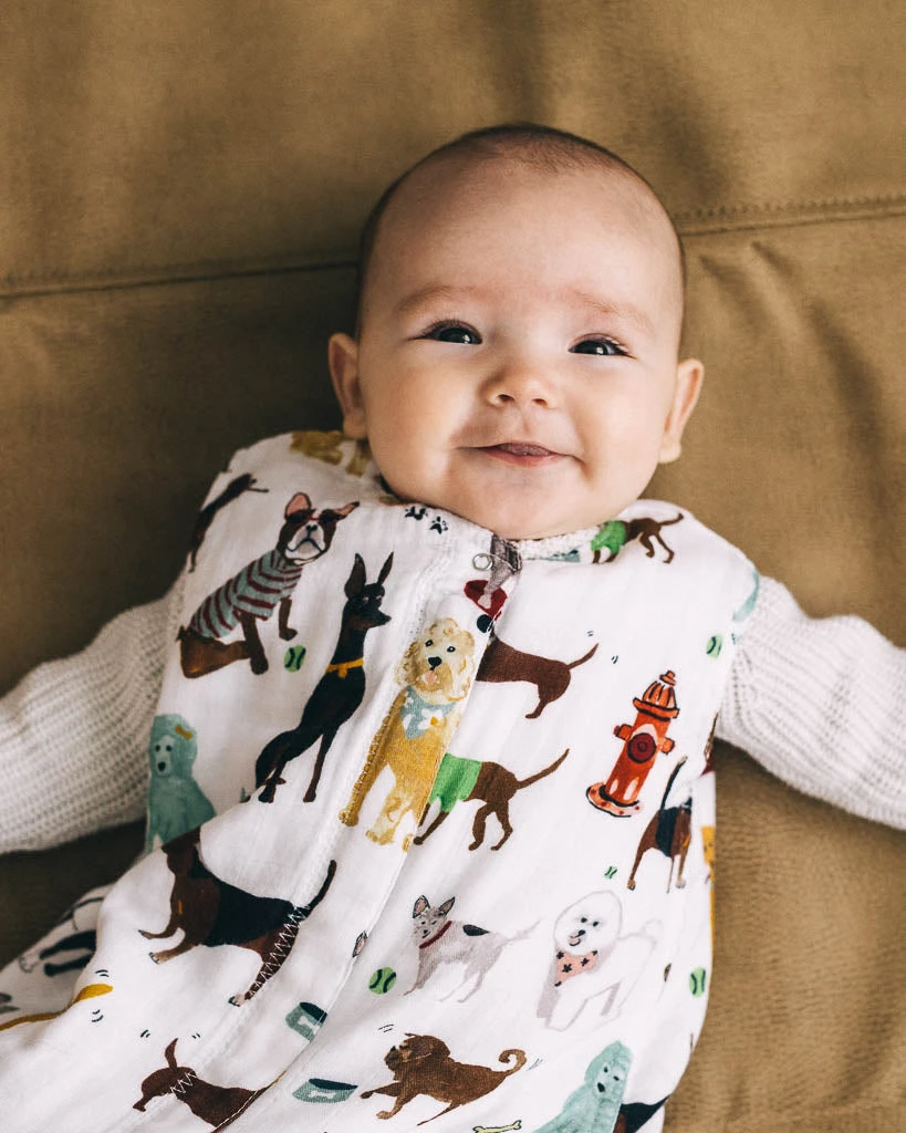 Cotton Muslin Sleep Bag - Woof 6 Cotton Muslin Sleep Bag - Woof - Image 6