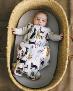 Cotton Muslin Sleep Bag - Woof 12 Cotton Muslin Sleep Bag - Woof -Tiny Baby Essentials Store UC0013S 13567