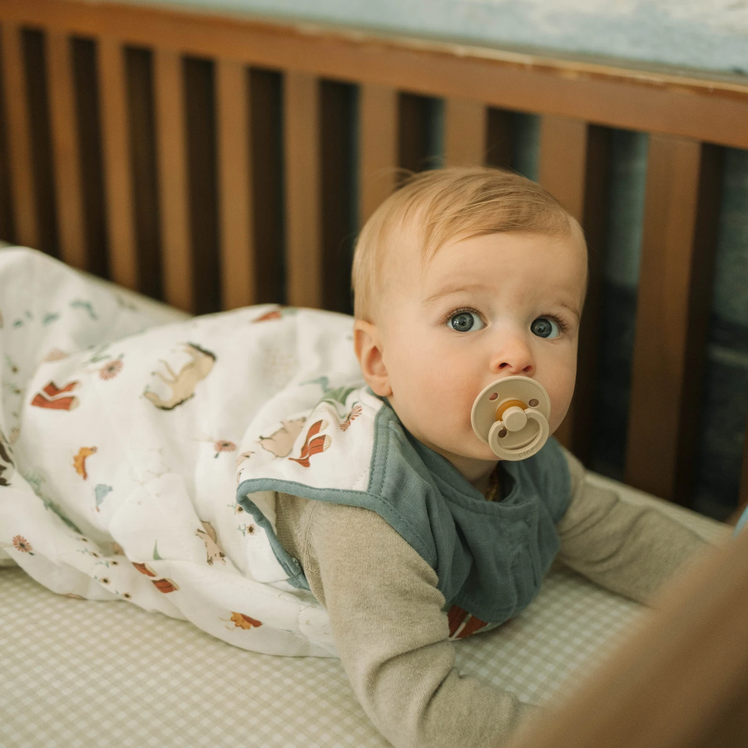 Cotton Muslin Quilted Sleep Bag - Farmyard 6 Cotton Muslin Quilted Sleep Bag - Farmyard - Image 6