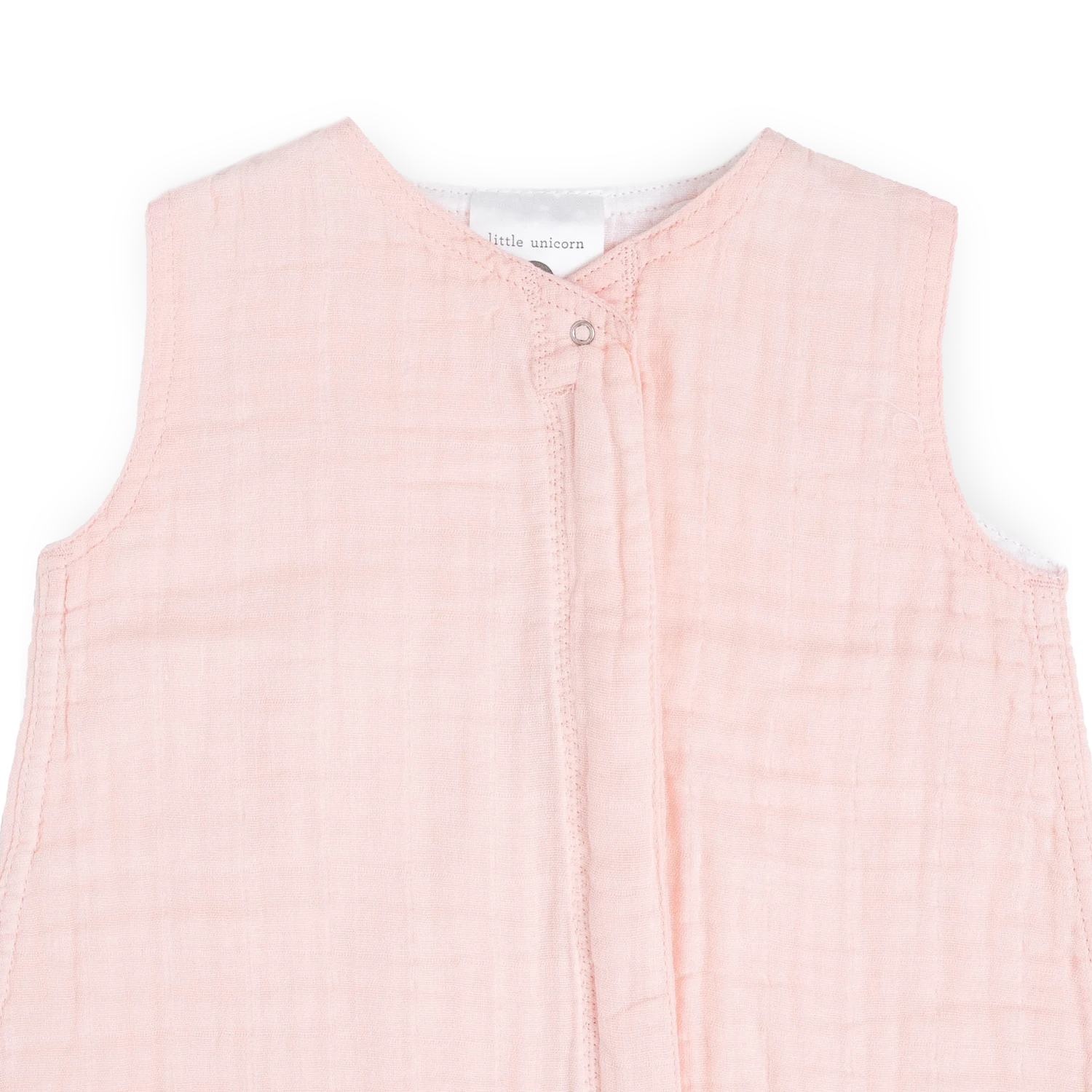 Cotton Muslin Sleep Bag - Light Pink 2 Cotton Muslin Sleep Bag - Light Pink - Image 2