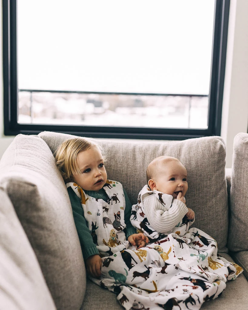 Cotton Muslin Sleep Bag - Woof 3 Cotton Muslin Sleep Bag - Woof - Image 3