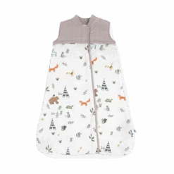 Cotton Muslin Quilted Sleep Bag - Forest Friends