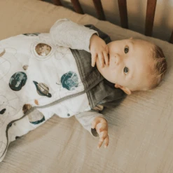 Cotton Muslin Quilted Sleep Bag - Planetary -Tiny Baby Essentials Store UC0703S NB 4 c32cc9b0 086c 48a5 938e 7eb967a27e48