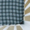 Muslin Crib Sheet | Navy Plaid