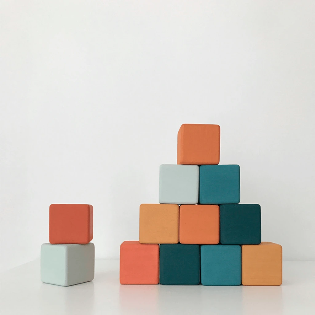 Mini Wooden Block Set 4 Mini Wooden Block Set - Image 4