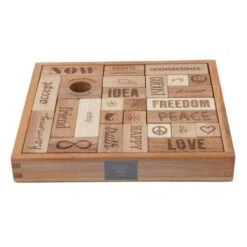 Peace & Love Wooden Blocks