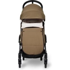 Stokke YOYO Footmuff -Tiny Baby Essentials Store YOYO2 6 FRONT BLACKFRAME FOOTMUFF TOFFEE WEB