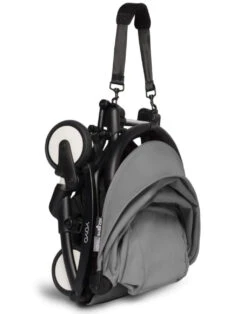 Babyzen YOYO² Stroller With 6+ Seat Pack 22 Babyzen YOYO² Stroller With 6+ Seat Pack -Tiny Baby Essentials Store YOYO2 FOLDED3 4 BLACKFRAME GREY