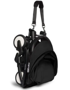 Babyzen YOYO² Stroller With 6+ Seat Pack 34 Babyzen YOYO² Stroller With 6+ Seat Pack -Tiny Baby Essentials Store YOYO2 FOLDED3 BLACKFRAME BLACK