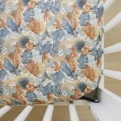 Muslin Crib Sheet | Paradise Palms