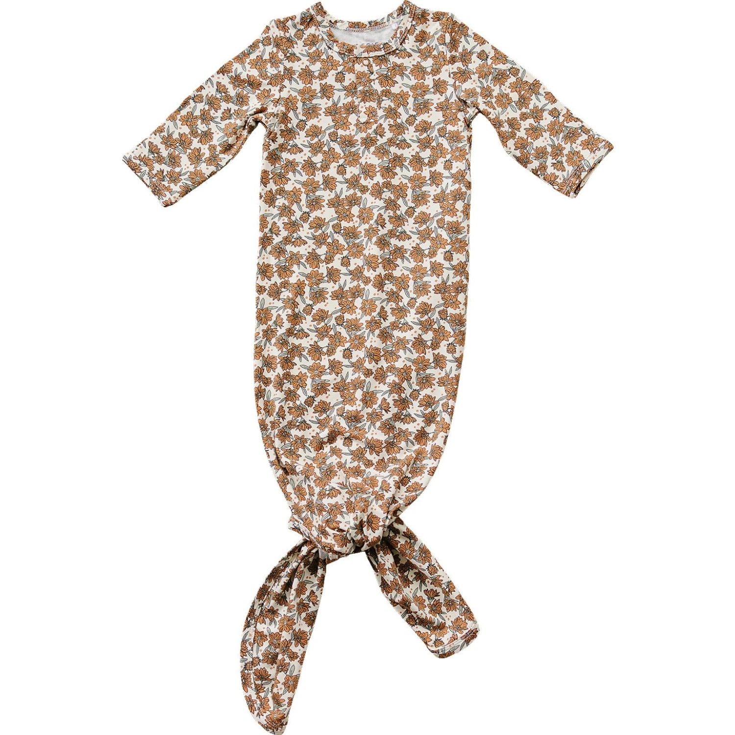 Bamboo Knot Gown | Cream Magnolia 1 Bamboo Knot Gown | Cream Magnolia