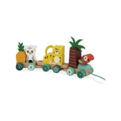 Janod Tropik Pull Along Train -Tiny Baby Essentials Store a63fa7166ed40e0f9beb0a6bc1c7c120f2c29ff0813e32b6c8a9f2c9edd34da4