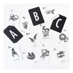 Alphabet Cards -Tiny Baby Essentials Store abc jungle alphabet cards