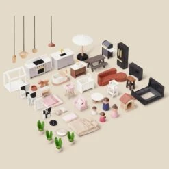 Modern Family Dollhouse 16 Modern Family Dollhouse -Tiny Baby Essentials Store accessories