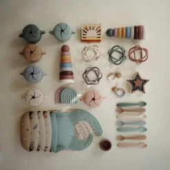 Mushie Silicone Ball Teether -Tiny Baby Essentials Store assorted teething ball