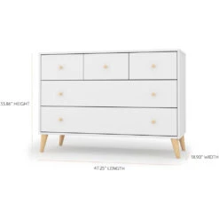 Austin 5-Drawer Dresser -Tiny Baby Essentials Store austin 5 drawer dresser wht ntrl2