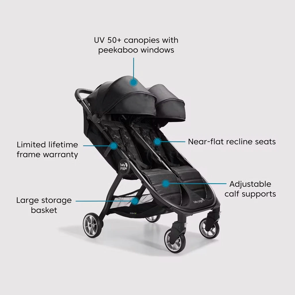 Baby Jogger City Tour 2 Double Stroller 2 Baby Jogger City Tour 2 Double Stroller - Image 2