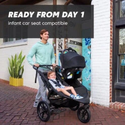 Baby Jogger Summit X3 Double Jogging Stroller -Tiny Baby Essentials Store baby jogger summit x3 double jogging stroller 01