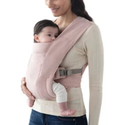 Ergobaby Embrace Newborn Carrier -Tiny Baby Essentials Store baby carrier embrace blush pink 4