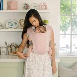 Ergobaby Embrace Newborn Carrier -Tiny Baby Essentials Store baby carrier embrace blush pink 8