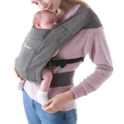 Ergobaby Embrace Newborn Carrier -Tiny Baby Essentials Store baby carrier embrace heather 4 1