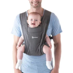 Ergobaby Embrace Newborn Carrier -Tiny Baby Essentials Store baby carrier embrace heather 5 1