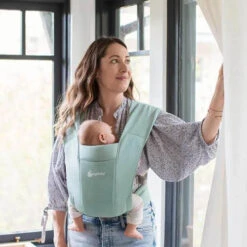 Ergobaby Embrace Newborn Carrier -Tiny Baby Essentials Store baby carrier embrace jade 2
