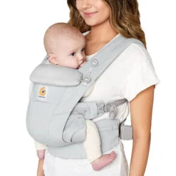 Ergobaby Omni Dream -Tiny Baby Essentials Store baby carrier omni dream pearl grey 2 2