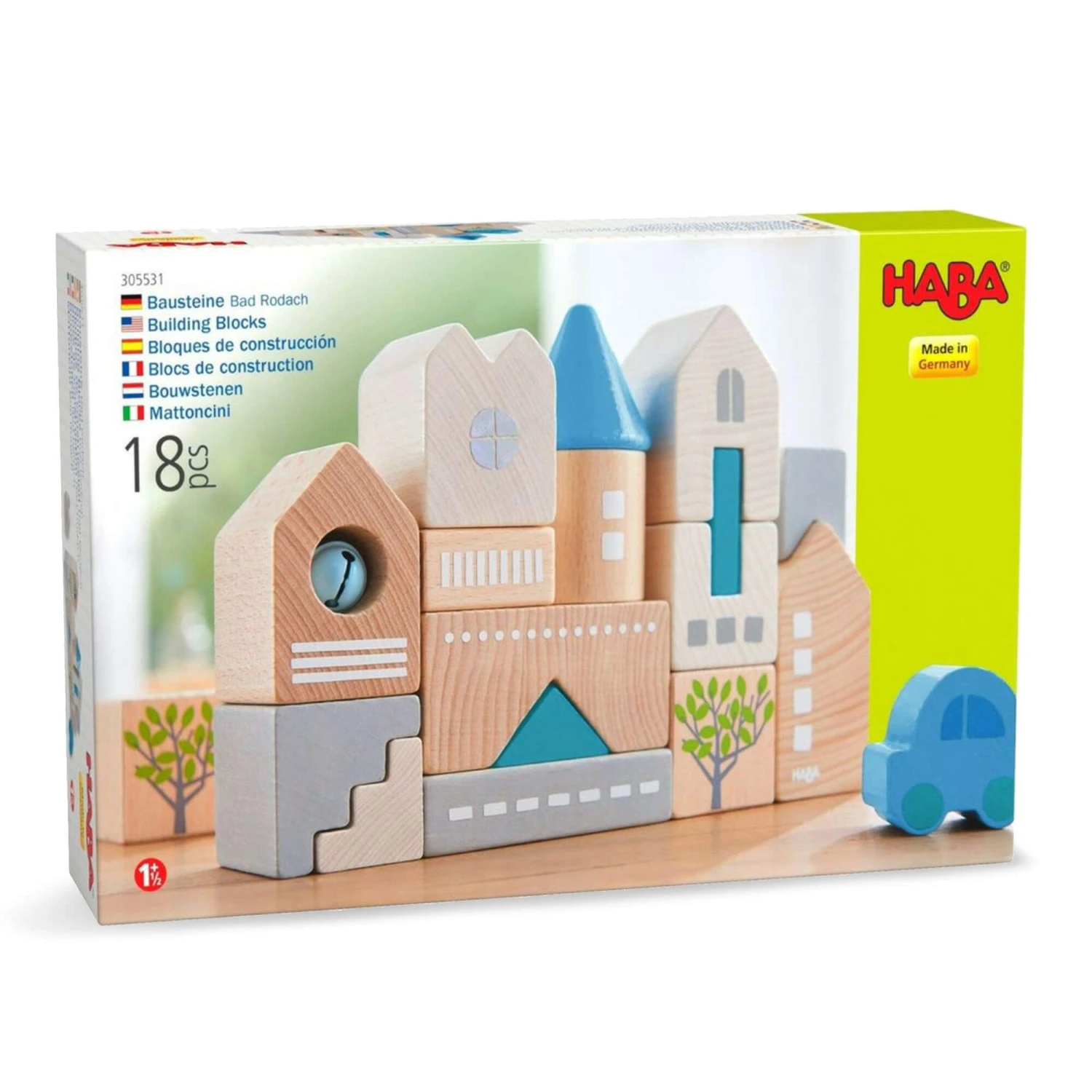 HABA Bad Rodach 18 Piece Wooden Building Blocks 7 HABA Bad Rodach 18 Piece Wooden Building Blocks - Image 7