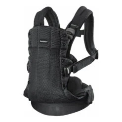 Babybjorn Harmony Baby Carrier -Tiny Baby Essentials Store black mesh flap up harmony prod1