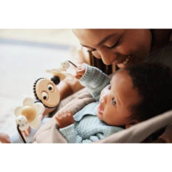 Babybjorn Toy For Bouncer | Googly Eyes -Tiny Baby Essentials Store black white2