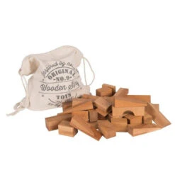 Wooden Blocks In Sack