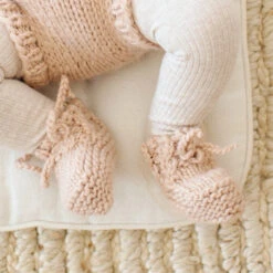 Classic Booties -Tiny Baby Essentials Store blush booties3