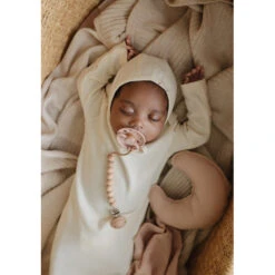 Mushie Moon Lovey -Tiny Baby Essentials Store blush moon