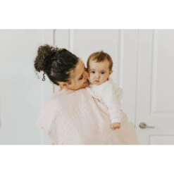 Little Unicorn Deluxe Muslin Quilt -Tiny Baby Essentials Store blush quilt lifestyle