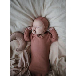 Mushie Moon Lovey -Tiny Baby Essentials Store blush snuggles