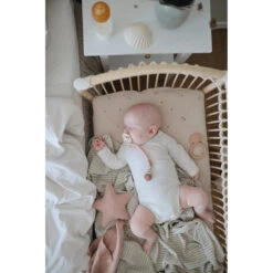 Mushie Star Lovey -Tiny Baby Essentials Store blush star snuggles