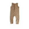 Henley Tank Romper | Camel