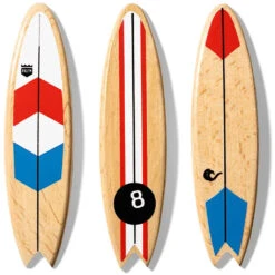 Wooden Toy Surf Set -Tiny Baby Essentials Store candylab biarritz surf set