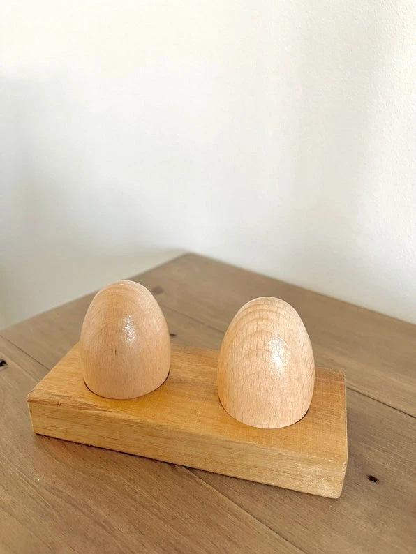 Wooden Egg Shakers With Stand 7 Wooden Egg Shakers With Stand - Image 7