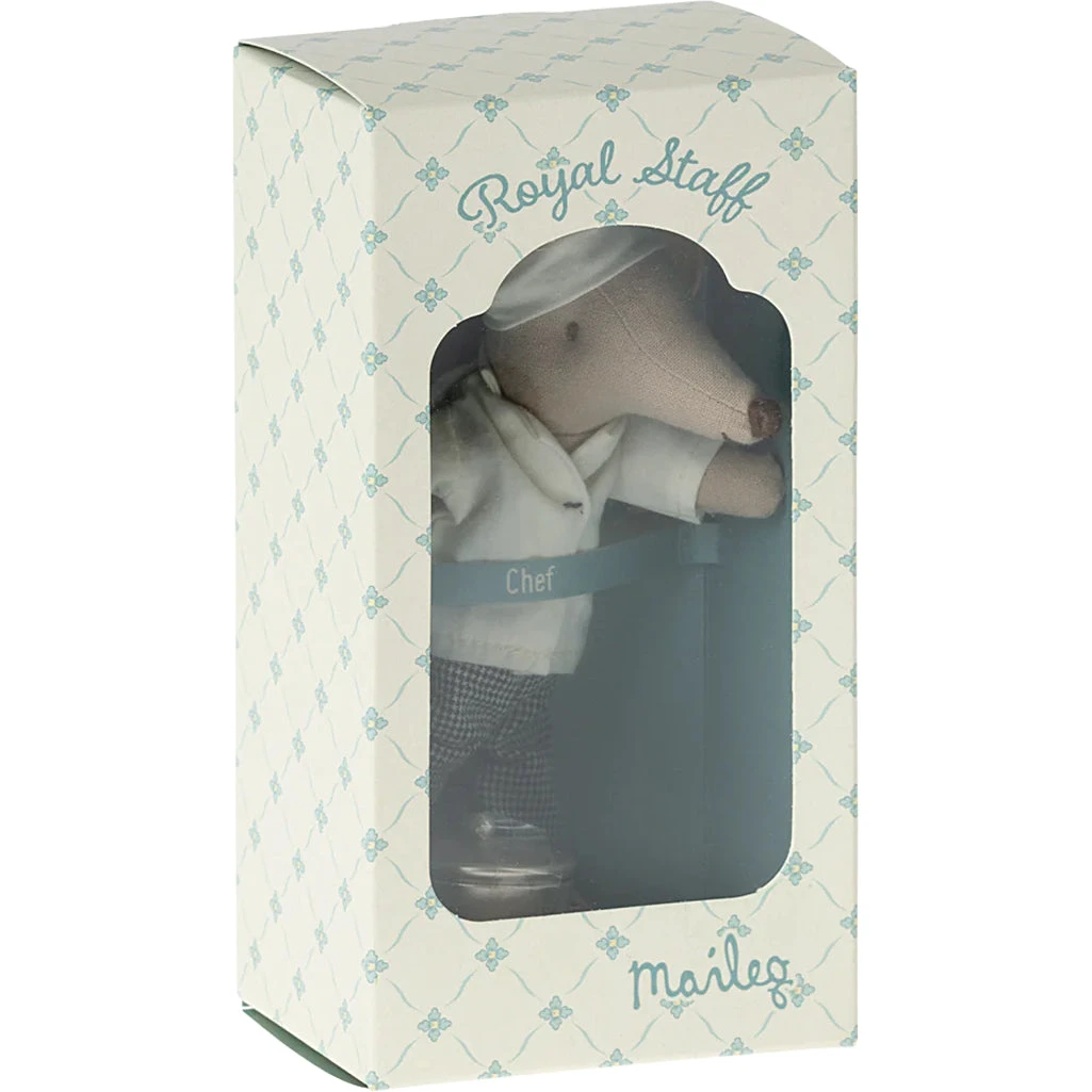 Maileg Chef Mouse With Soup Pot And Spoon 3 Maileg Chef Mouse With Soup Pot And Spoon - Image 3