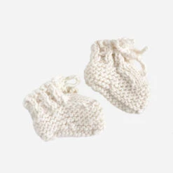 Classic Booties -Tiny Baby Essentials Store cream booties