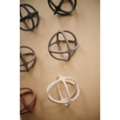 Mushie Silicone Ball Teether -Tiny Baby Essentials Store dove grey teether