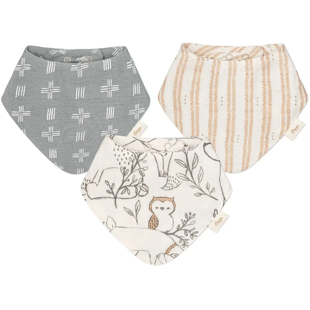 Ezra Muslin Bib Set 1 Ezra Muslin Bib Set