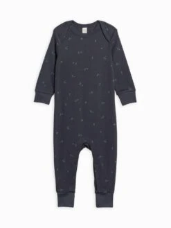 Organic Baby Aspen Romper - Cactus / Navy + Teal