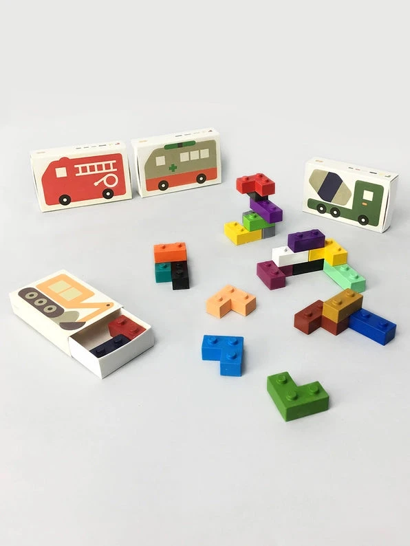 Pocket Crayons | Block Cars Set 2 Pocket Crayons | Block Cars Set - Image 2