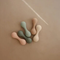 Mushie Silicone Baby Rattle Toy 31 Mushie Silicone Baby Rattle Toy -Tiny Baby Essentials Store family baby boy 132