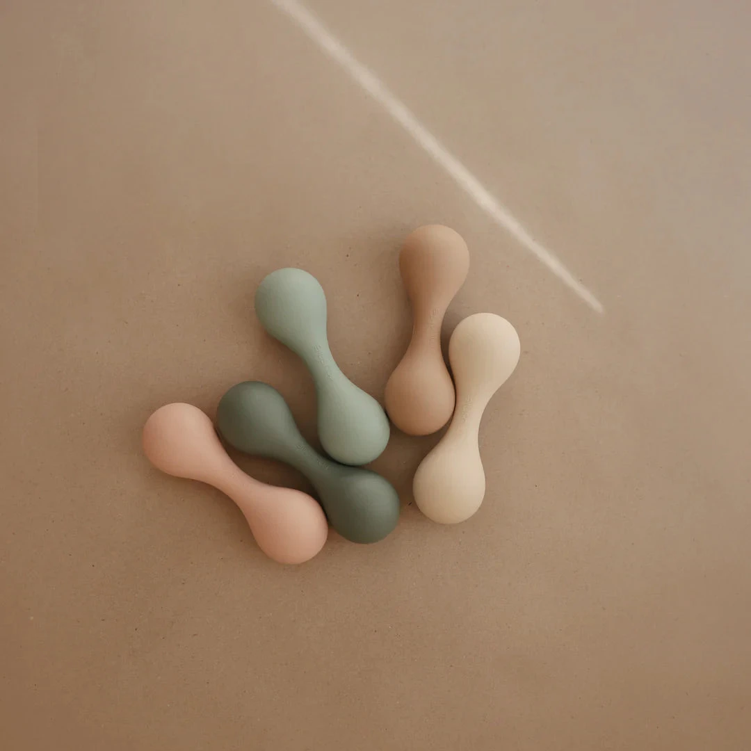 Mushie Silicone Baby Rattle Toy 12 Mushie Silicone Baby Rattle Toy - Image 12