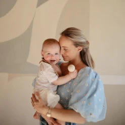 Mushie Silicone Baby Rattle Toy 35 Mushie Silicone Baby Rattle Toy -Tiny Baby Essentials Store family baby boy 71